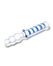 Glas 10' Twister Dual Ended Dildo - Blue