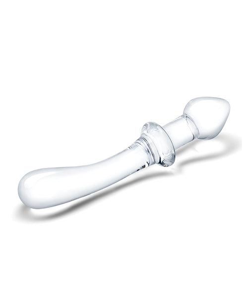 Glas 9' Classic Curved Dual Ended Dildo - Clear