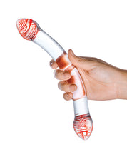 Glas Red Head Double Glass Dildo