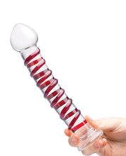 Glas 10' Mr. Swirly Dildo - Red