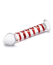 Glas 8' Mr. Swirly Glass Dildo - Red