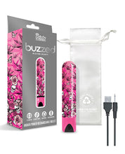 Buzzed 3.5' Rechargeable Bullet - Blazing Beauty Pink