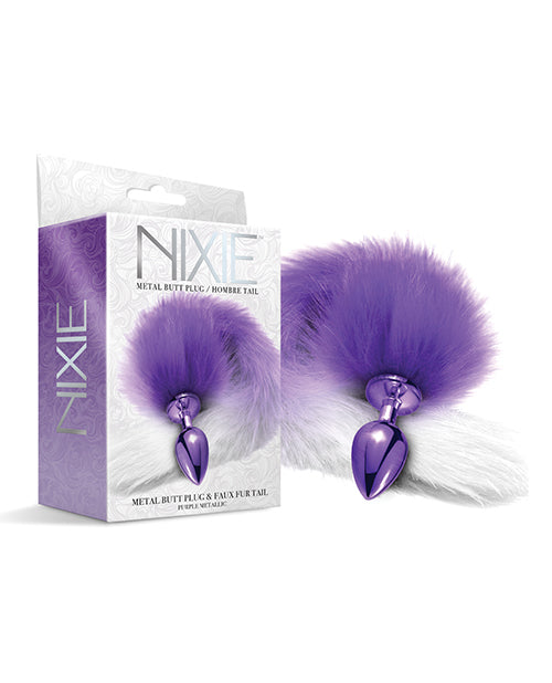 Nixie Metal Butt Plug W/faux Fur Tail