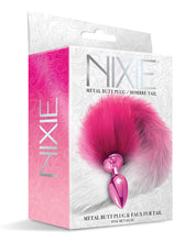 Nixie Metal Butt Plug W/faux Fur Tail