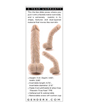 Gender X Flexskin Poseable True Feel 10' Dildo - Light