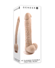 Gender X Flexskin Poseable True Feel 10' Dildo - Light