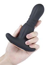 Agas Thrusting Butt Plug w/ Remote Control - Black