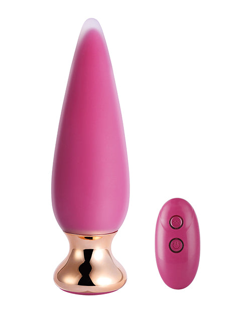 Doro Plus Vibrating Anal Plug w/Remote Control - Pink