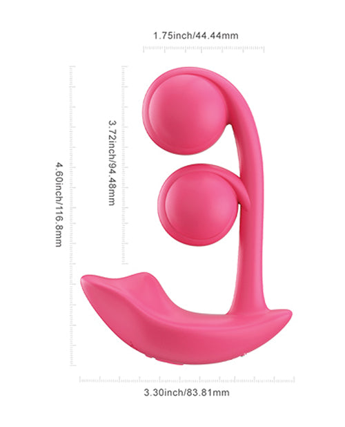 Melody Twin Balls Clit & G-Spot Vibrator - Pink