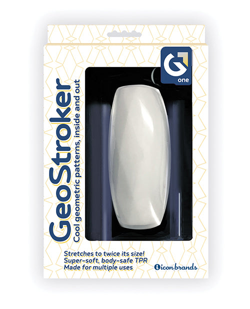 GeoStroker One 5' Ultra-Soft TPR Stroker - White