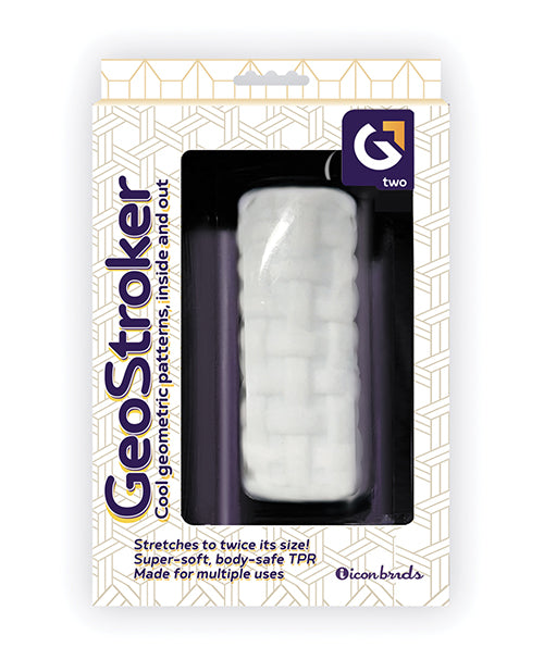 GeoStroker Two 5' Ultra-Soft TPR Stroker - White