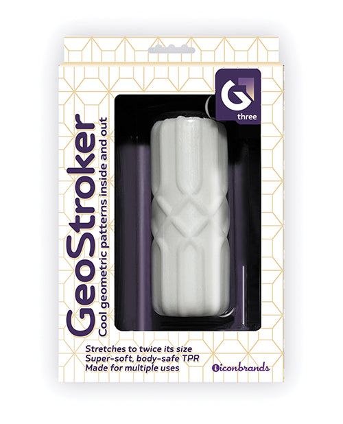 GeoStroker Three 5' Ultra-Soft TPR Stroker - White