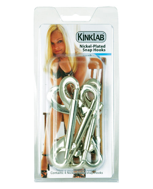 KinkLab Nickel Plated Snap Hooks - Pack of 4