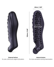 Manwan RYZER Penis Sleeve - Black Plum