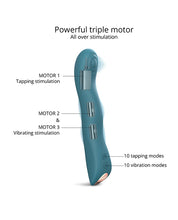 Love to Love Swap Tapping Vibrator - Teal Me