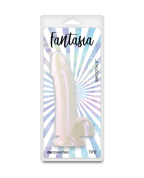 Fantasia Smooth 5' Dildo - Pearl