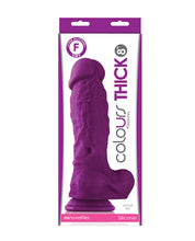 Colours Pleasures Thick 8' Dildo - Purple