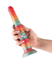 Colours Stacked 9' Dildo - Red/Gold
