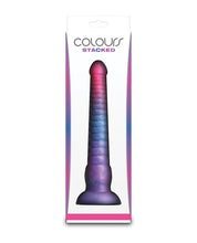 Colours Stacked 9' Dildo - Pink/Blue