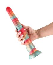 Colours Stacked 12' Dildo - Red/Gold