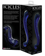 Icicles Hand Blown Glass G-spot Dildo - Pink