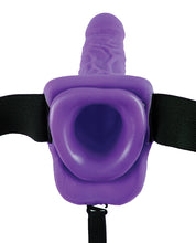 'Fetish Fantasy Series 7'' Vibrating Hollow Strap On W/balls'