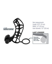 Fantasy X-tensions Deluxe Silicone Power Cage - Black