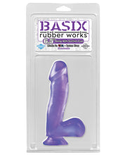 'Basix Rubber Works 6.5'' Dong W/suction Cup'