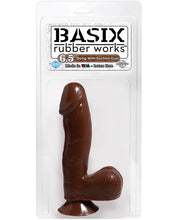 'Basix Rubber Works 6.5'' Dong W/suction Cup'