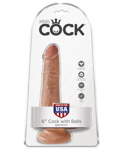 'King Cock 6'' Cock W/balls'