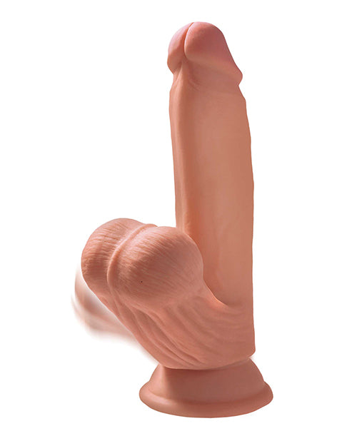 King Cock Plus 7' Triple Density Cock w/Swinging Balls - Tan