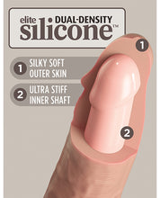 King Cock Elite 7' Dual Density Vibrating Silicone Cock W/remote