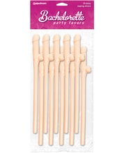 Bachelorette Party Favors Dicky Sipping Straws -Pack Of 10