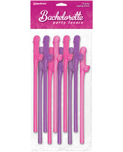 Bachelorette Party Favors Dicky Sipping Straws -Pack Of 10