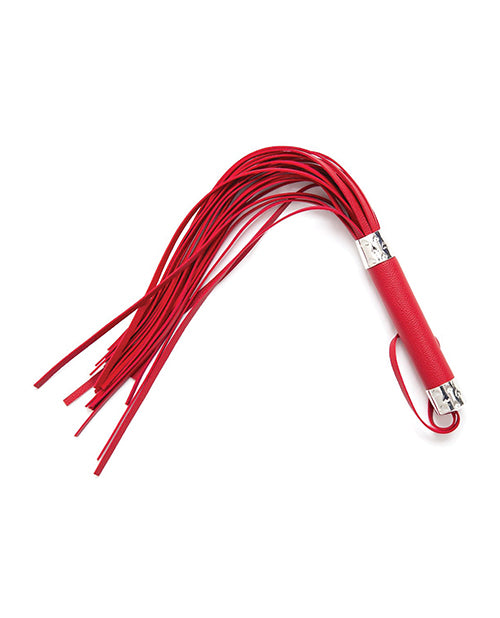 Plesur 18' Vegan Leather Flogger - Red