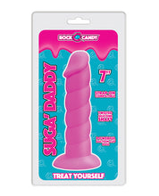 Rock Candy Suga Daddy Silicone Dildo - Pink