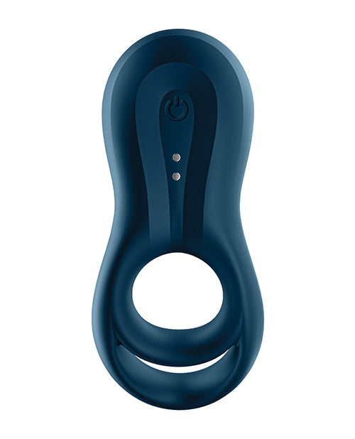 Satisfyer Epic Duo Ring Vibrator - Dark Blue