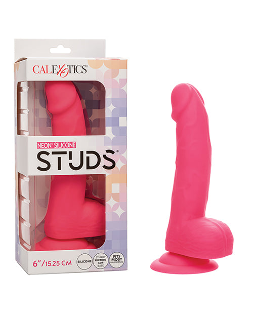 Silicone Studs Neon 6' Dildo