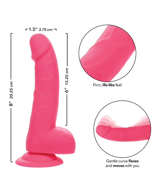 Silicone Studs Neon 6' Dildo
