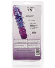 Crystalessence 6.5' Gyrating Penis - Purple