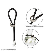 E-Z Cinch Silicone Lasso - Black