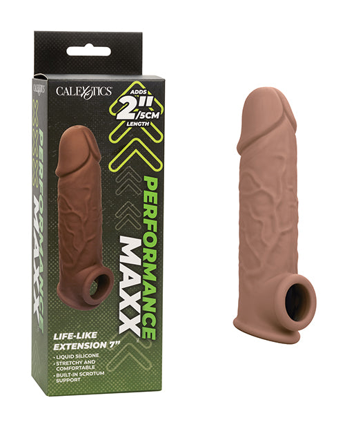 Performance Maxx Life-Like 7' Penis Extension - Brown