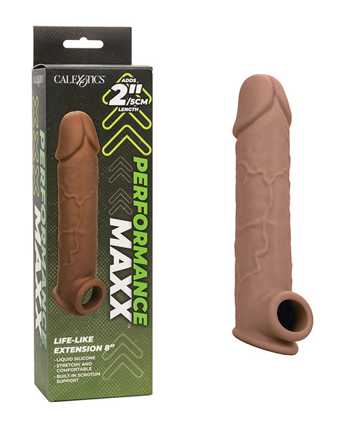 Performance Maxx Life-Like 8' Penis Extension - Brown