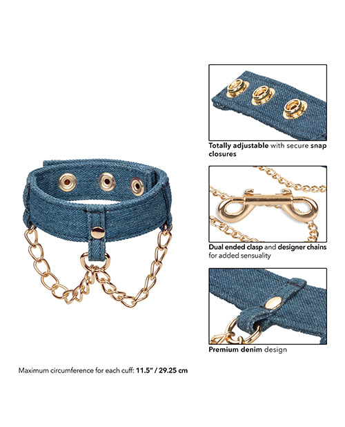 Ride 'Em Premium Denim Collection Ankle Cuffs