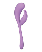 Elle Liquid Silicone Dual Flicker - Purple