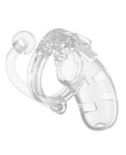 Shots Man Cage Chastity 3.5' Cock Cage w/Plug Model 10 - Clear