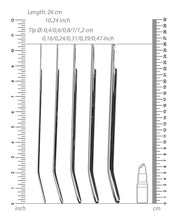 Shots Ouch Urethral Sounding Metal Dilator Set