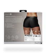 Shots Ouch Vibrating Strap On Boxer - Black