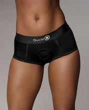 Shots Ouch Vibrating Strap On Brief - Black