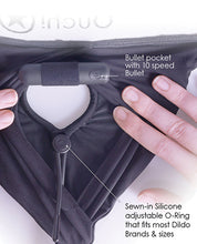 Shots Ouch Vibrating Strap On Brief - Black